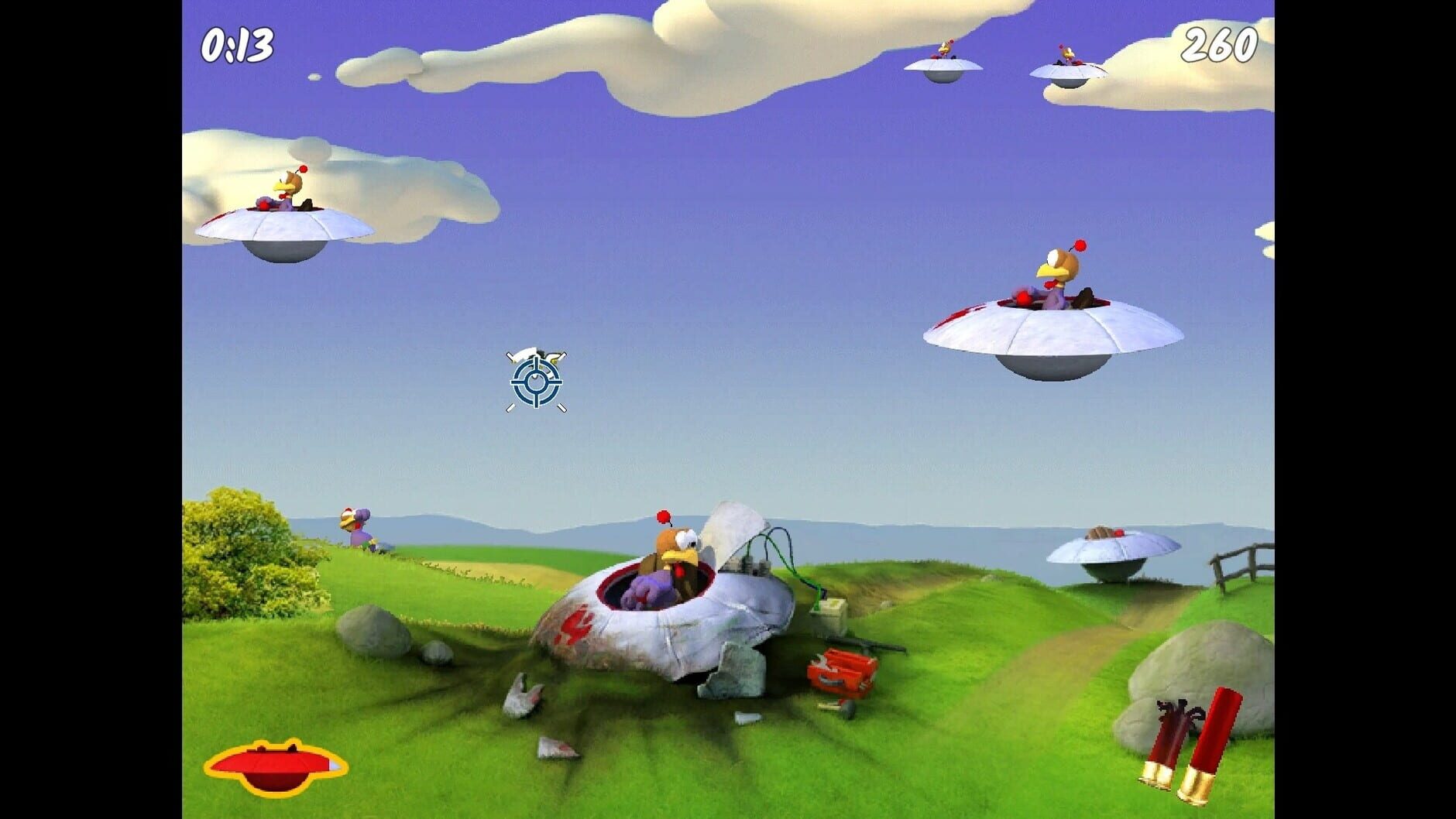 Screenshot for Moorhuhn Invasion: Crazy Chicken Invasion