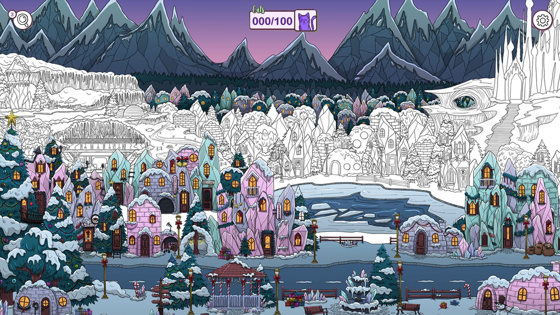 Screenshot for Hidden Cats in Santa's Realm