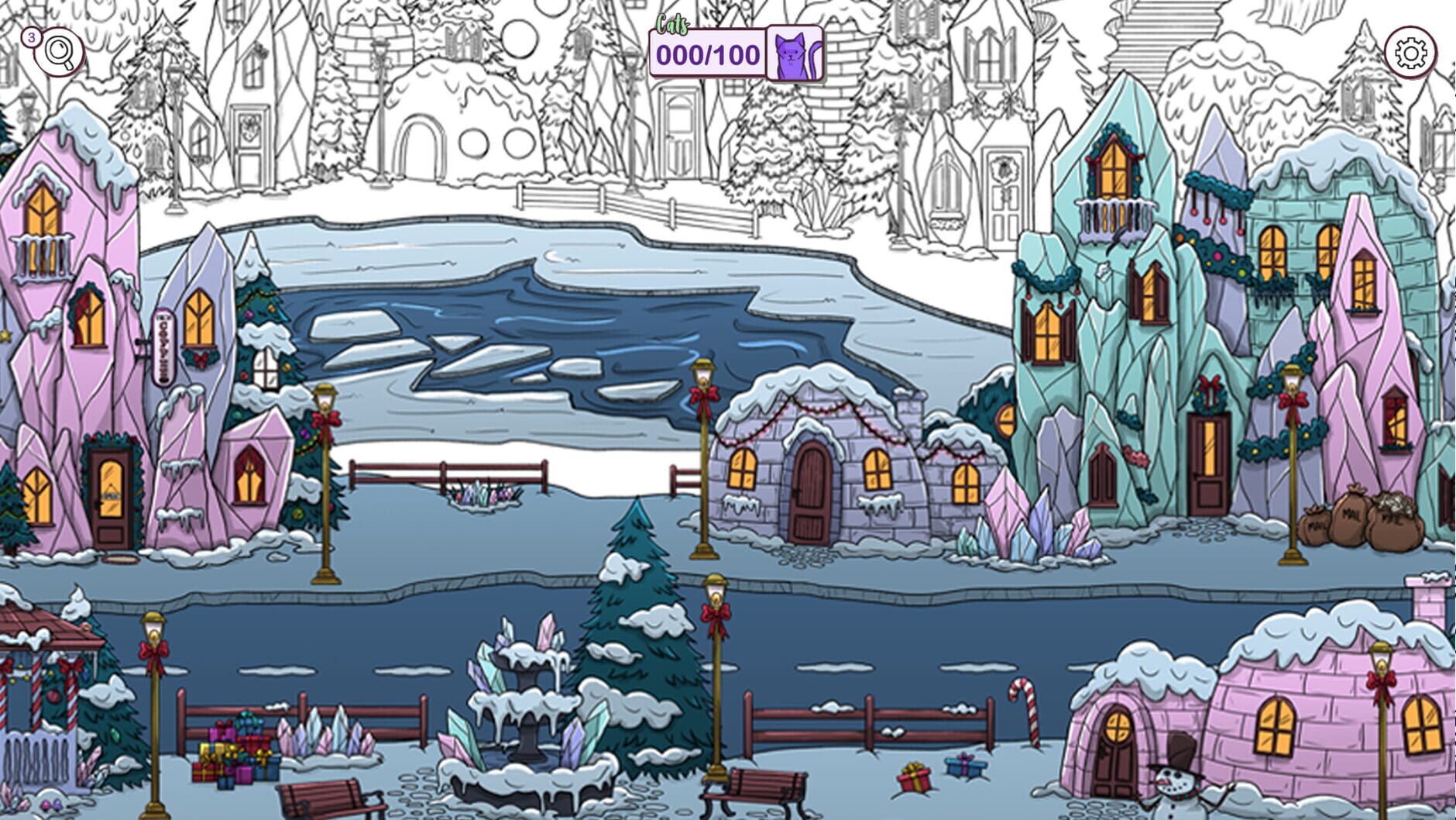 Screenshot for Hidden Cats in Santa's Realm