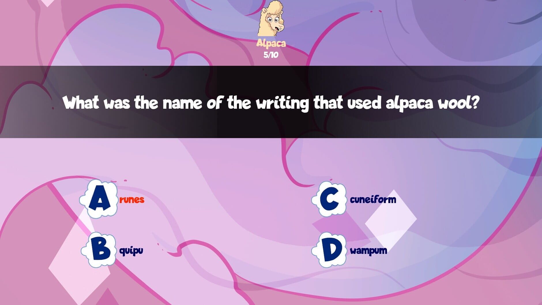 Screenshot for Alpaca Wonders Why