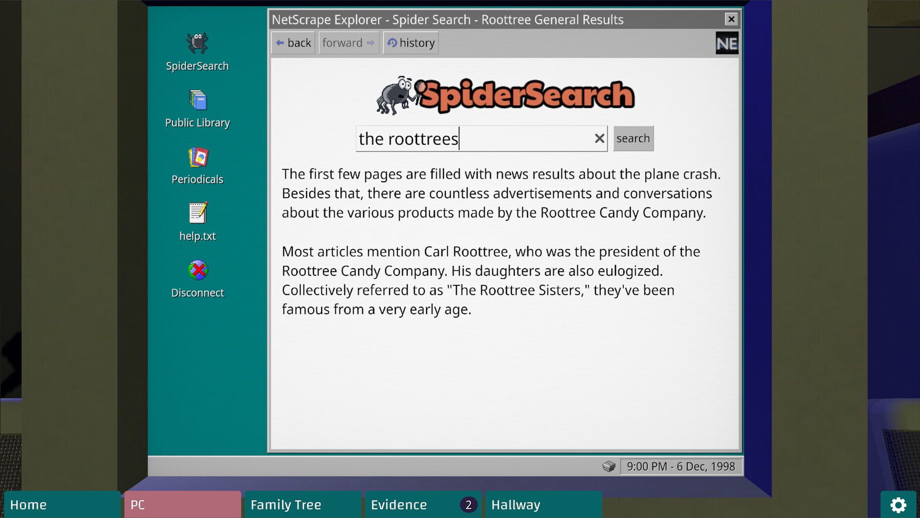 Screenshot for The Roottrees Are Dead