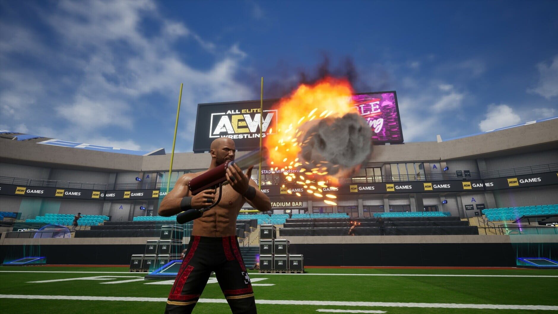 Screenshot for All Elite Wresting: Fight Forever - Giant Swing in the Ring
