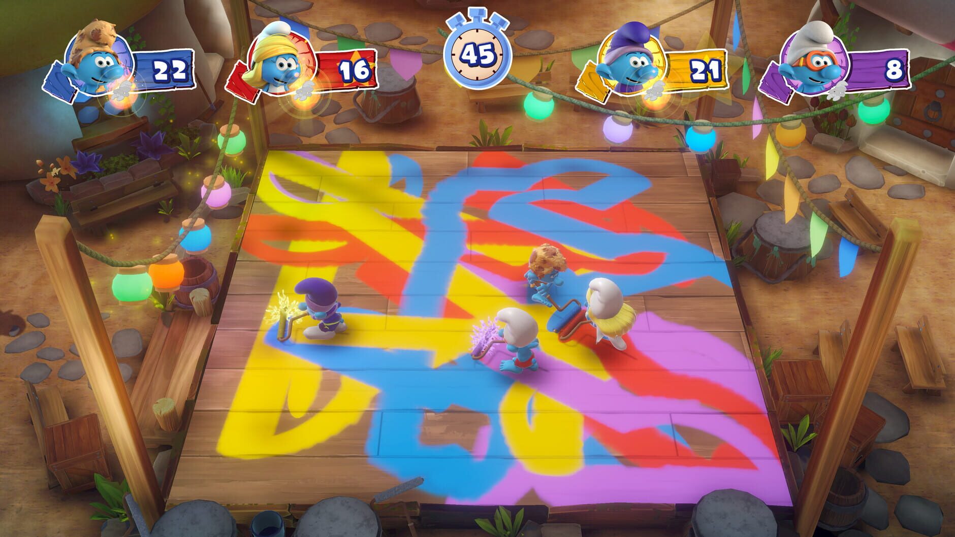 Screenshot for The Smurfs: Village Party
