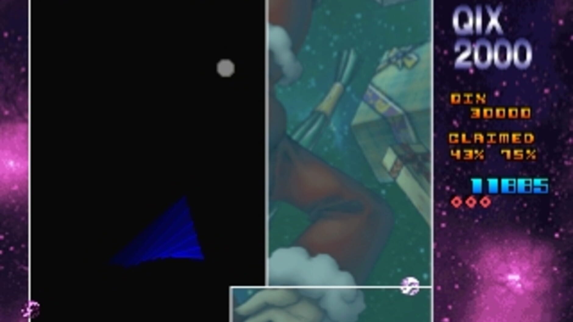 Screenshot for SuperLite 1500 Series: Qix 2000