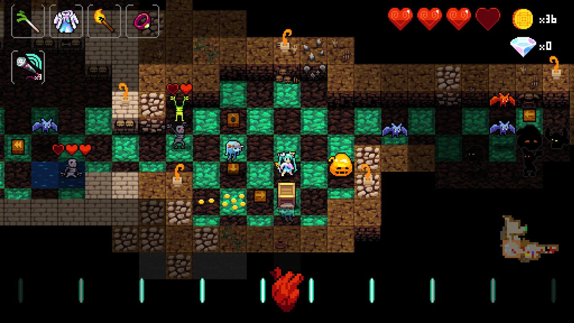 Screenshot for Crypt of the NecroDancer: Hatsune Miku