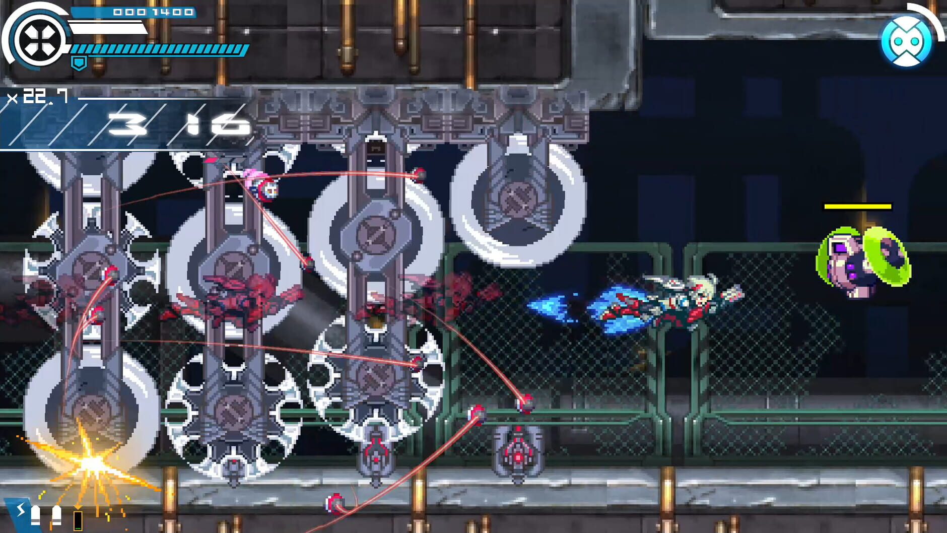 Screenshot for Gunvolt Chronicles: Luminous Avenger iX