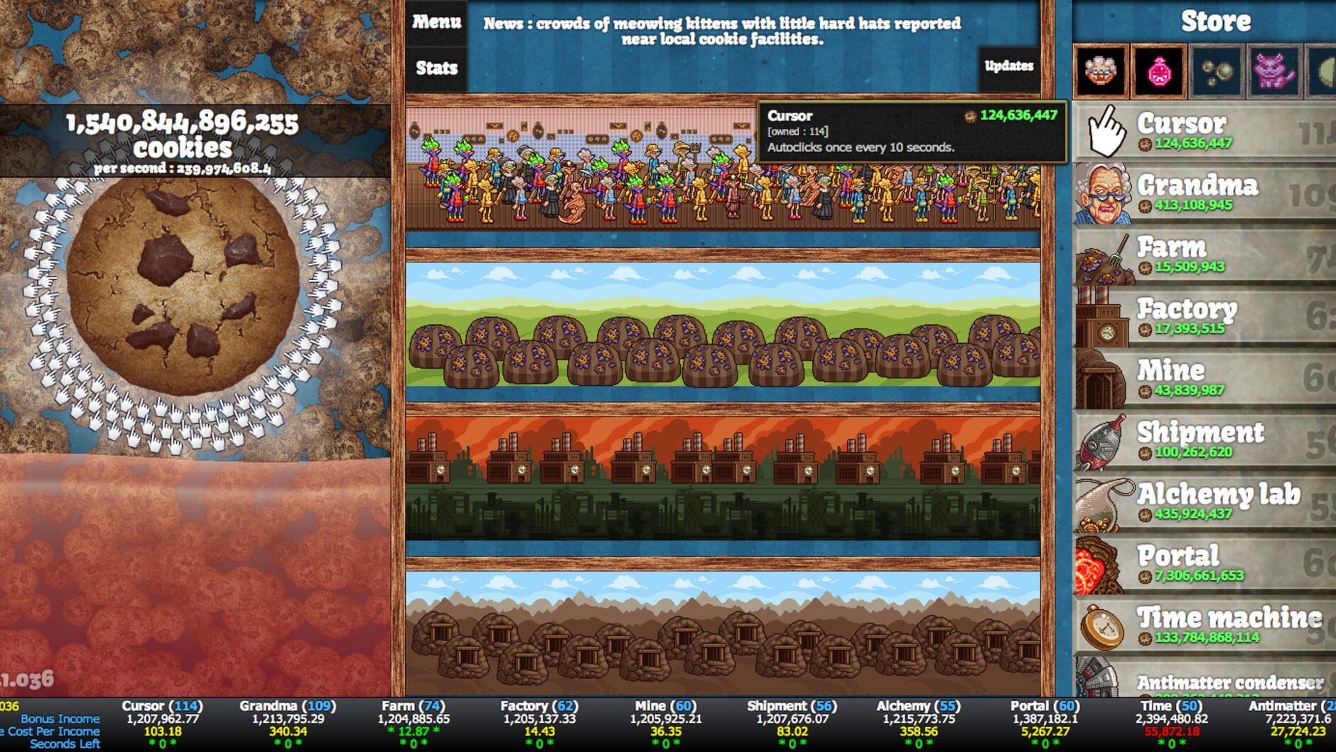 Screenshot for Cookie Clicker