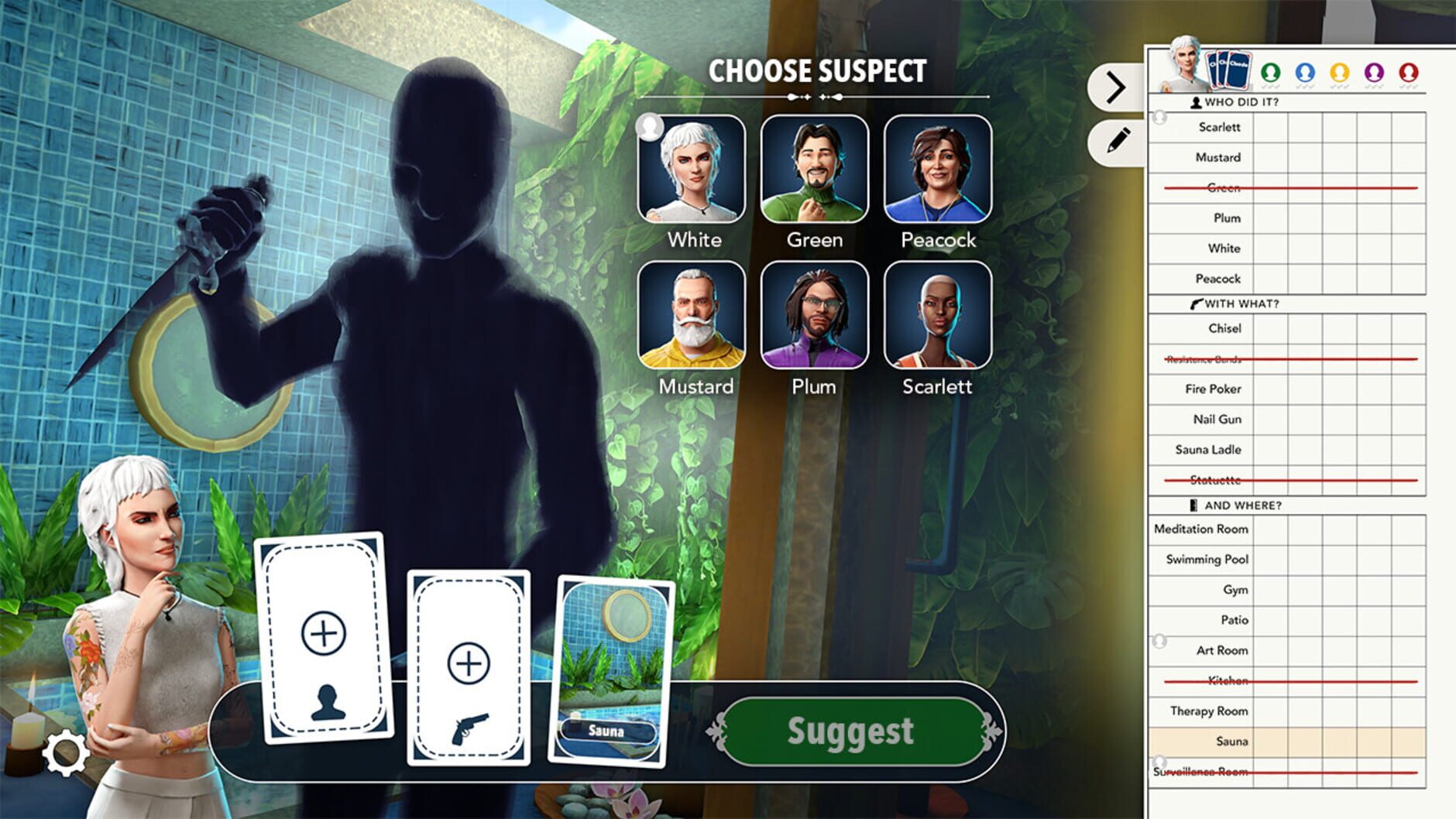 Screenshot for Clue: Whispering Pines Retreat Crime Scene
