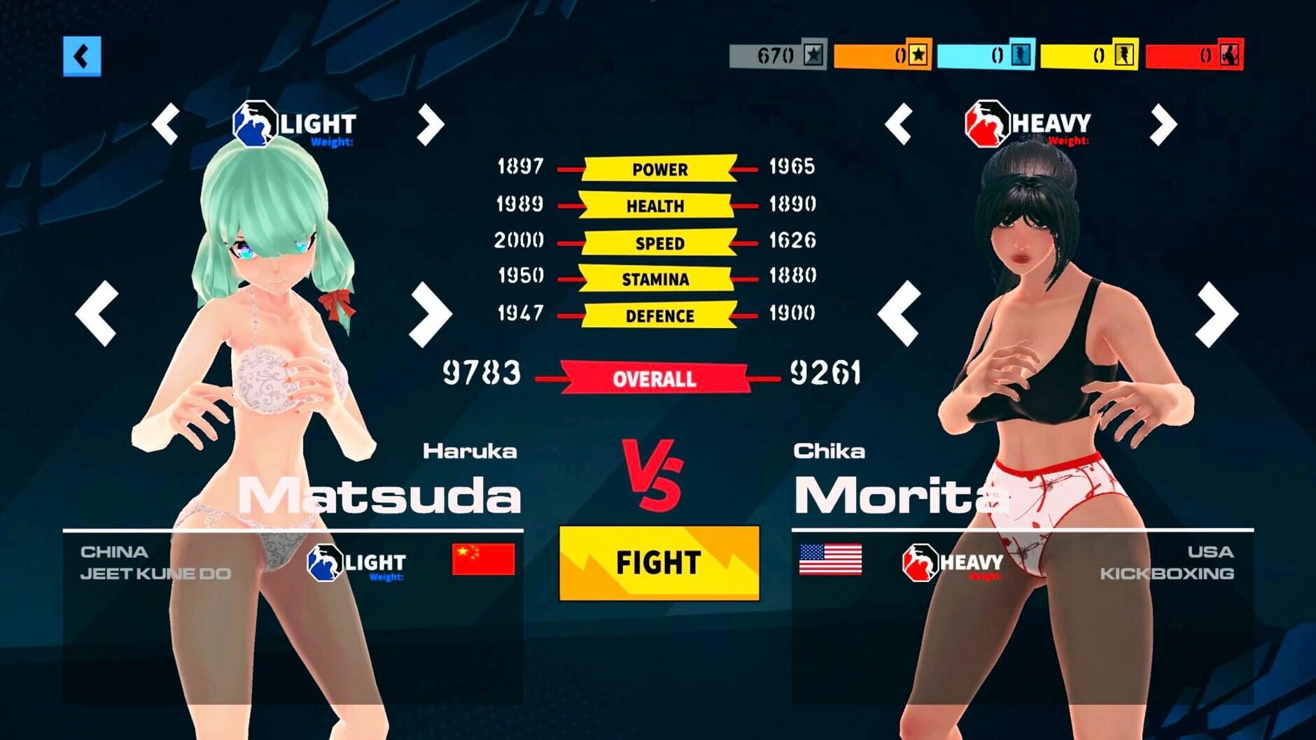 Screenshot for Anime Girls: MMA Tournament