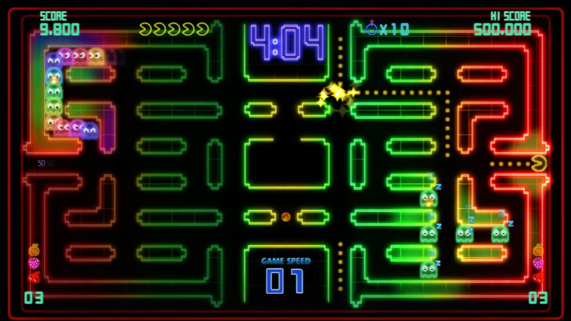 Screenshot for Pac-Man Championship Edition DX: All You Can Eat Edition