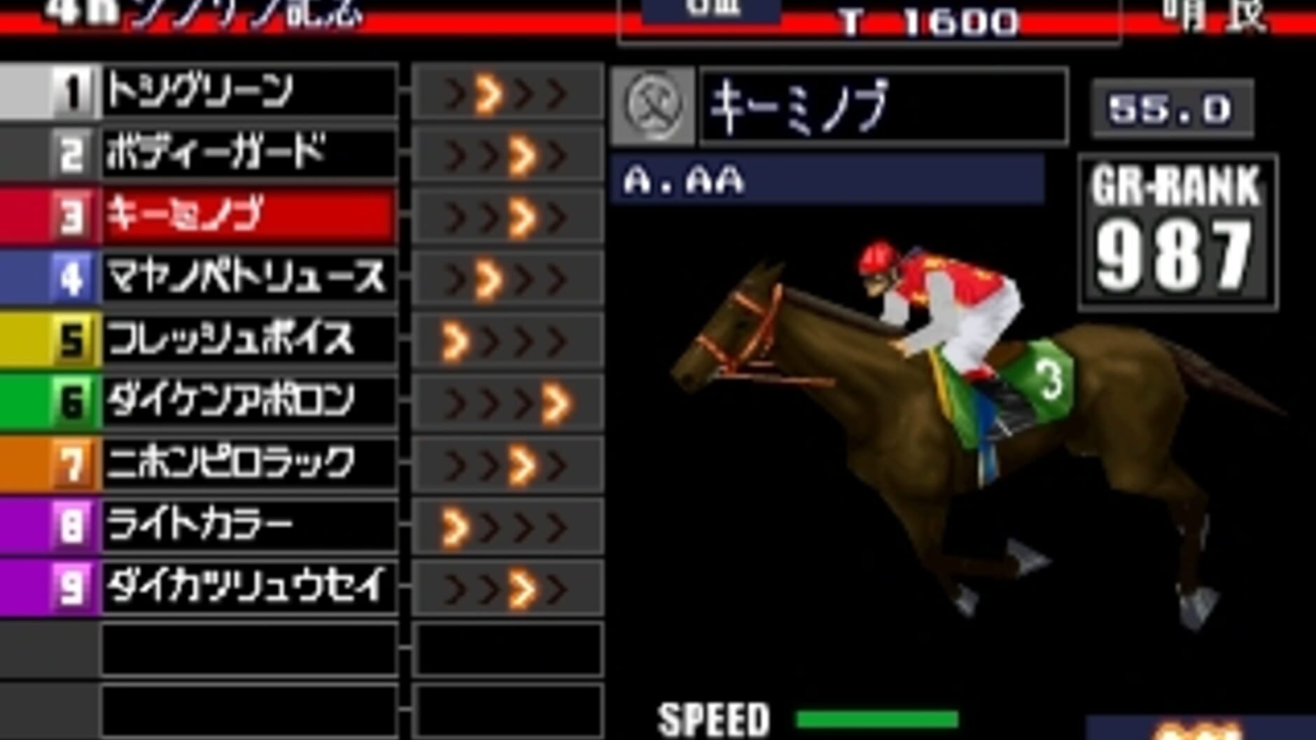 Screenshot for Gallop Racer 2: One and Only Road to Victory