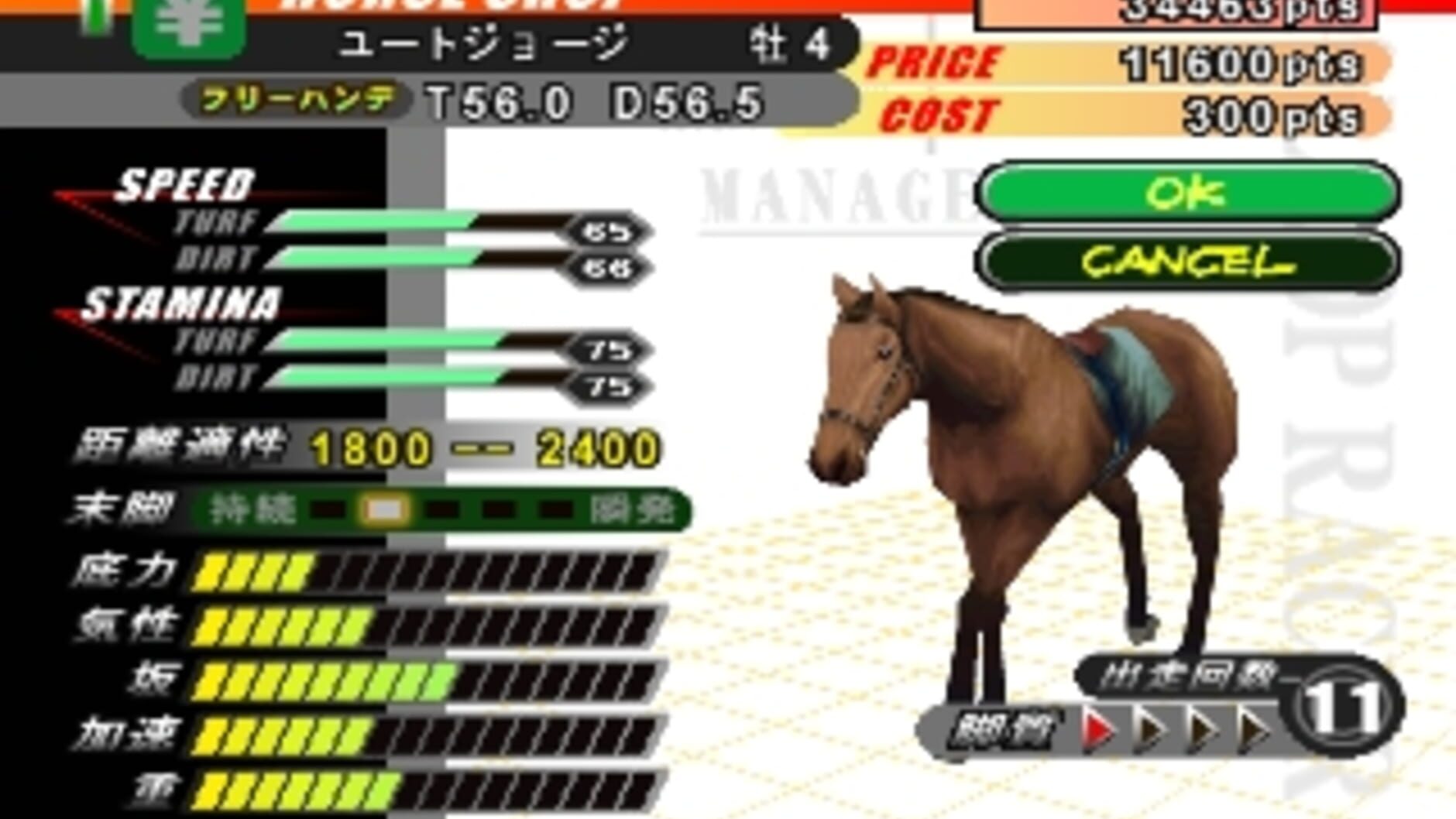 Screenshot for Gallop Racer 2000