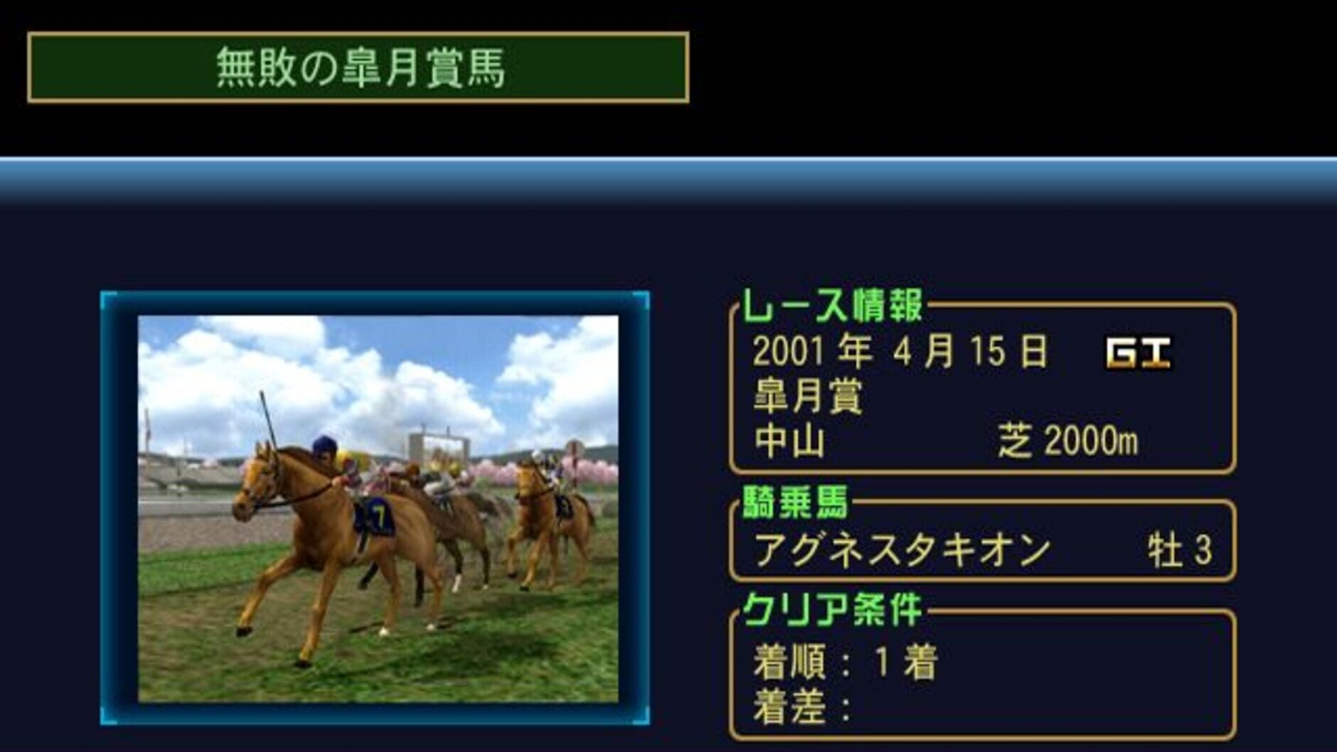 Screenshot for Gallop Racer 2006