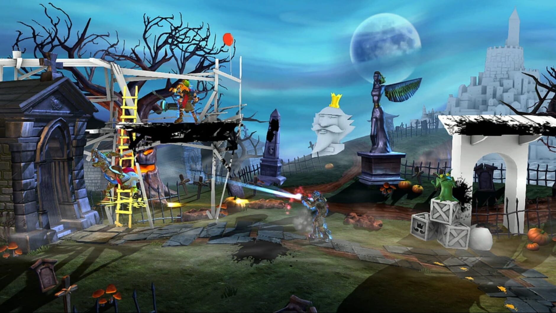 Screenshot for PlayStation All-Stars Battle Royale: Graveyard