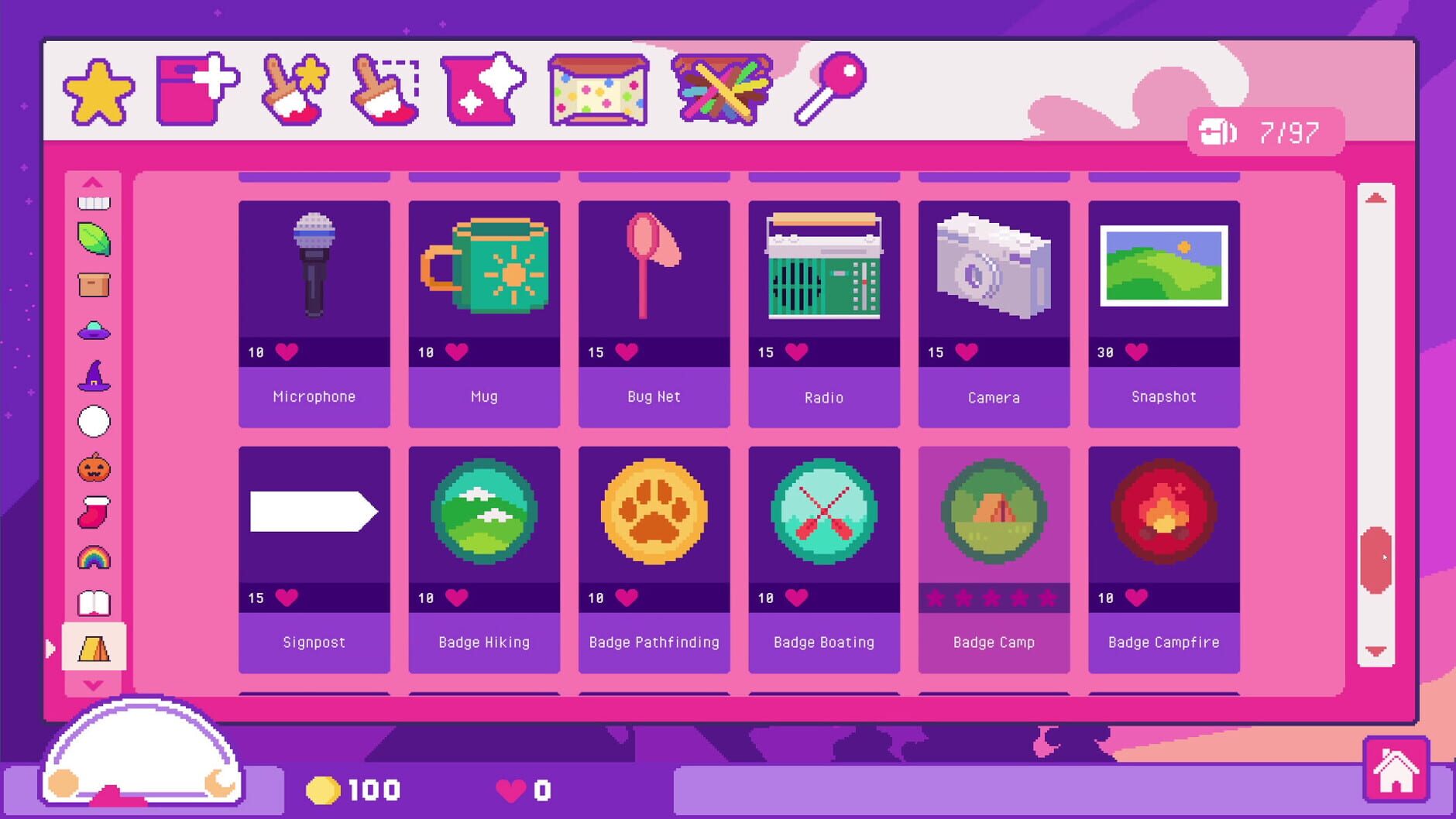 Screenshot for Sticky Business: Camp Zinnias