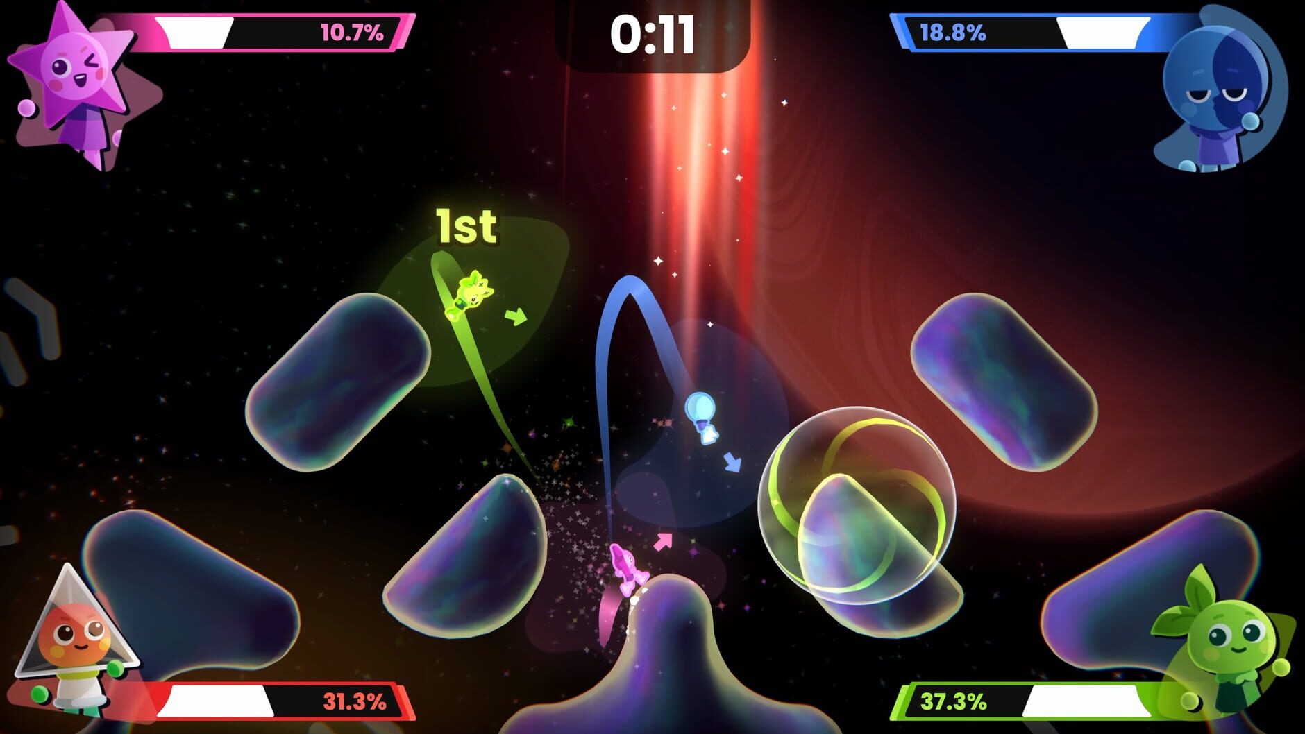Screenshot for Which Way Up: Galaxy Games
