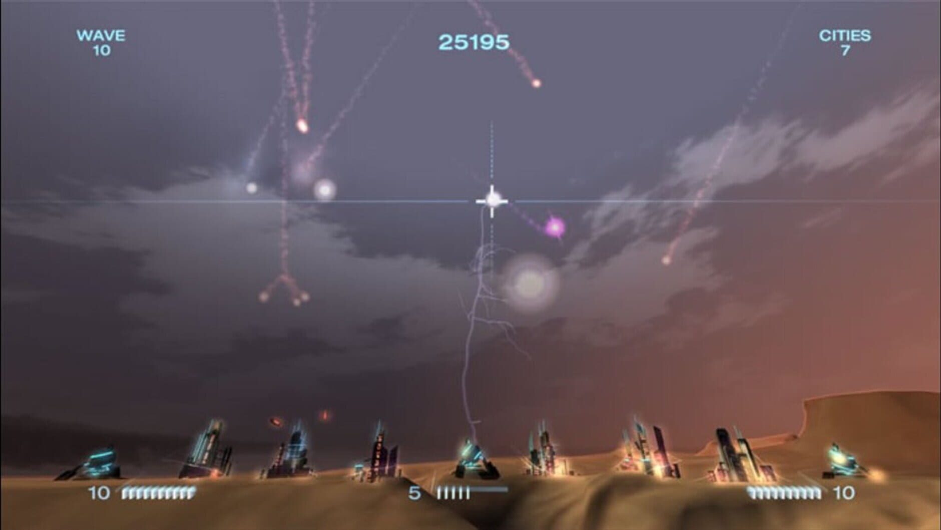 Screenshot for Missile Command