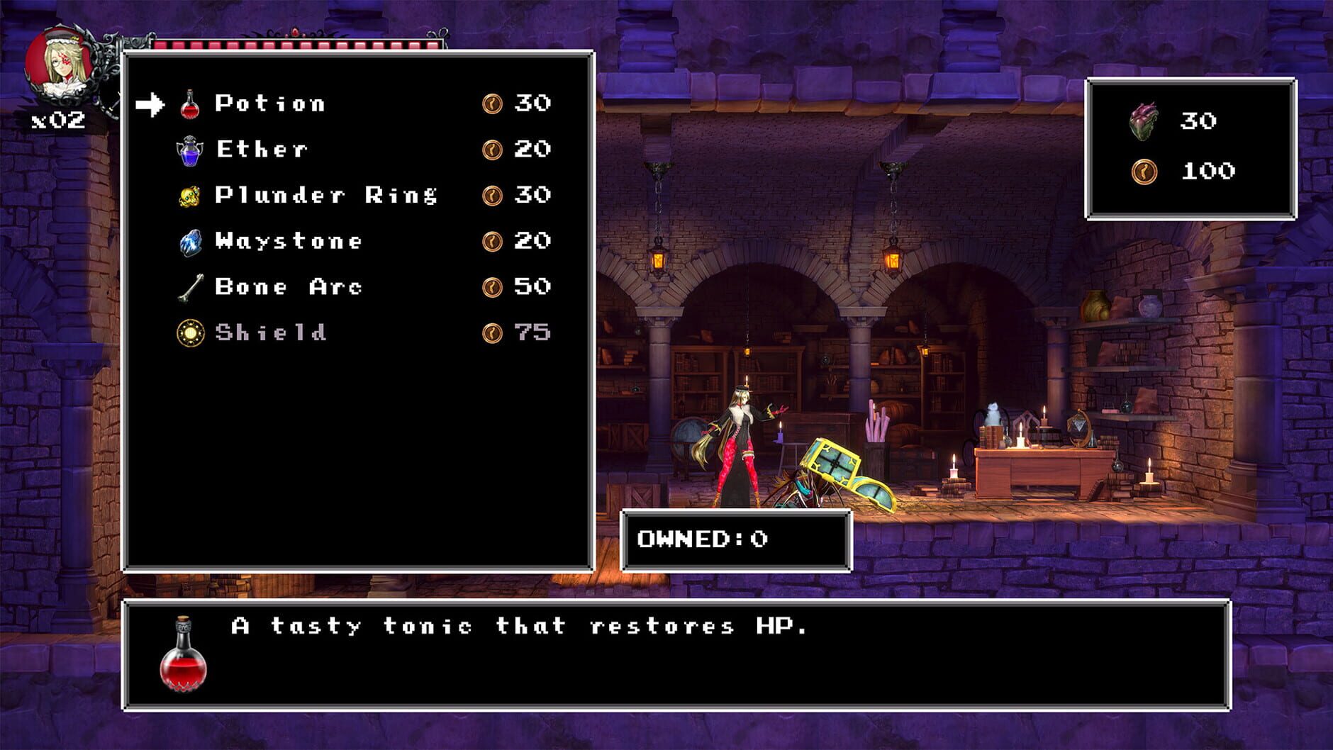 Screenshot for Bloodstained: Ritual of the Night - Classic II: Dominique's Curse
