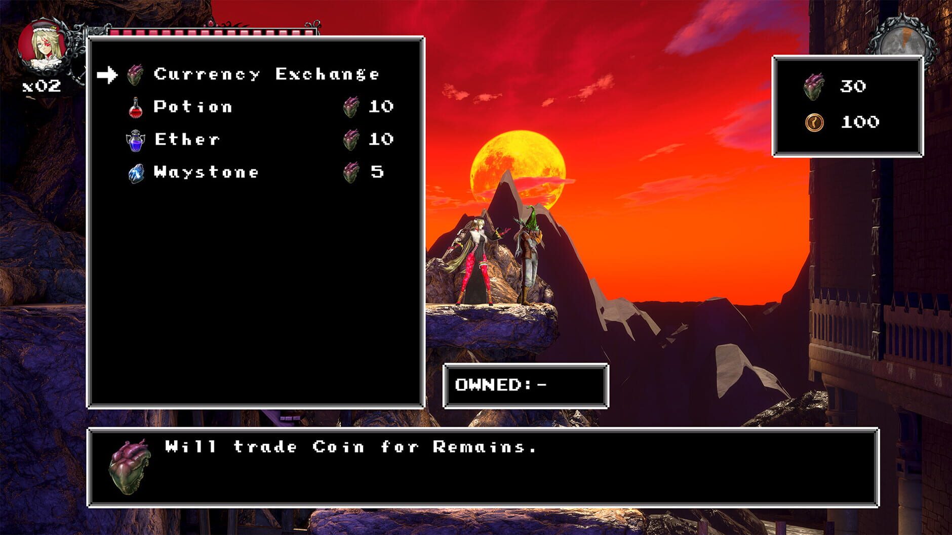 Screenshot for Bloodstained: Ritual of the Night - Classic II: Dominique's Curse
