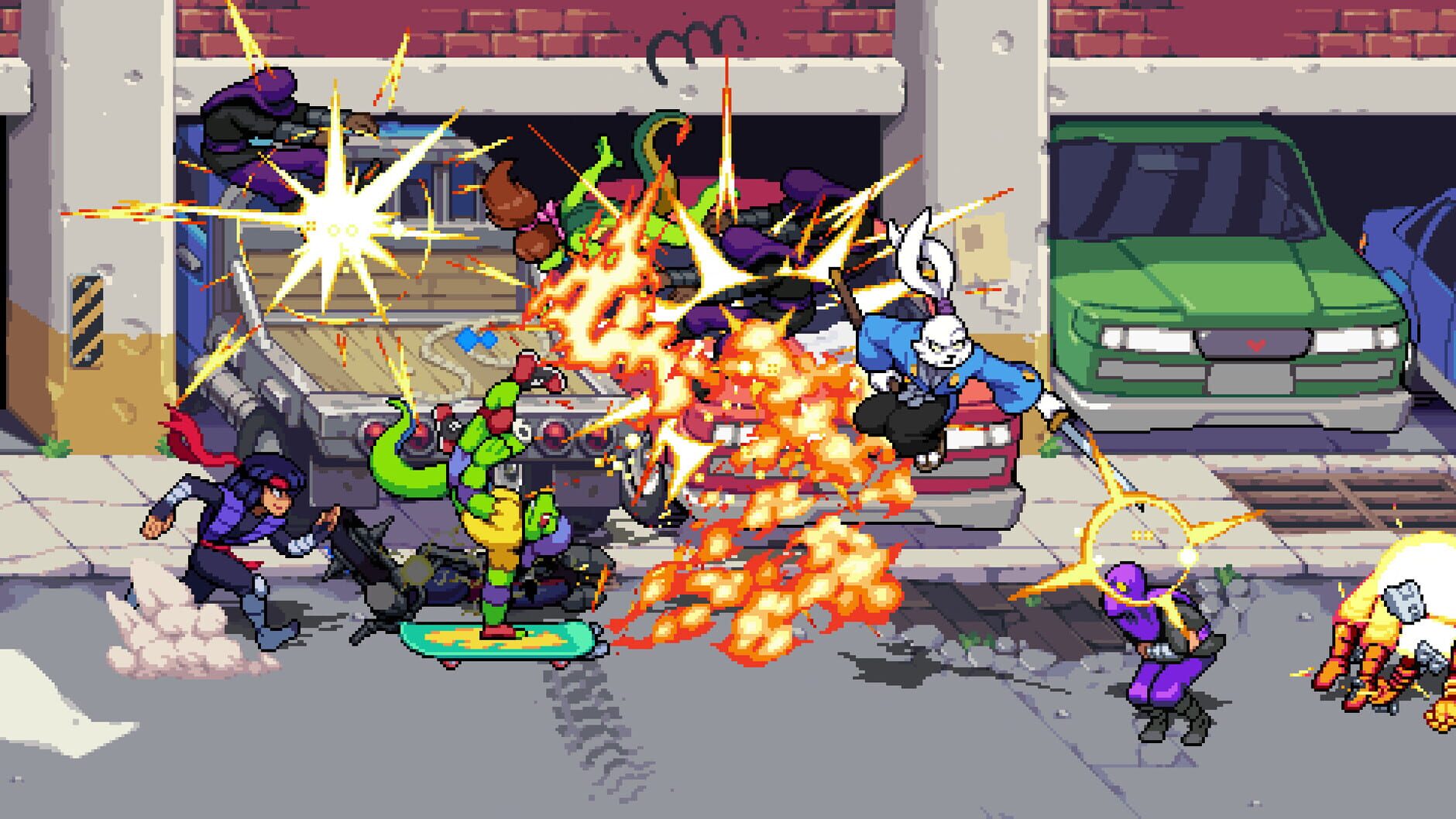 Screenshot for Teenage Mutant Ninja Turtles: Shredder's Revenge - Radical Reptiles