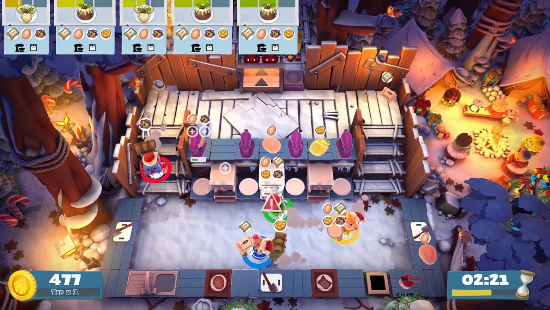 Screenshot for Overcooked! 2: Winter Wonderland