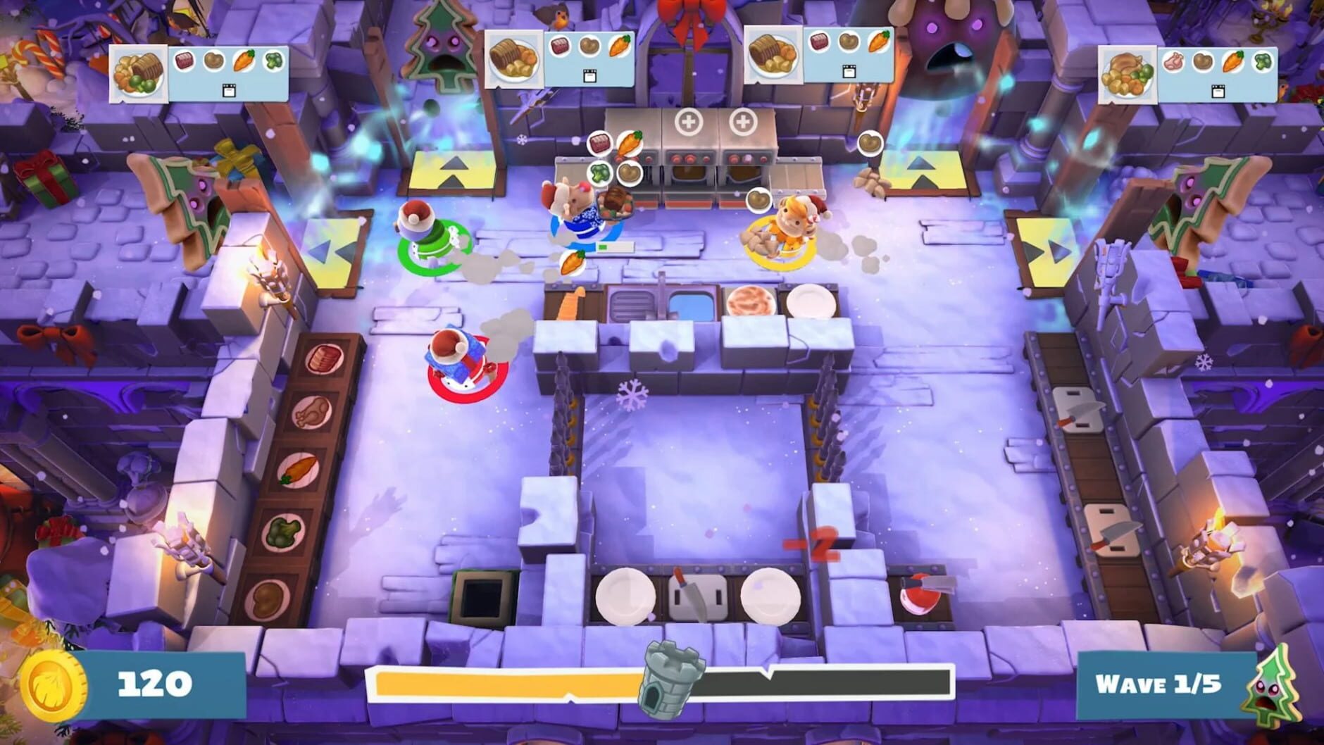 Screenshot for Overcooked! 2: Winter Wonderland