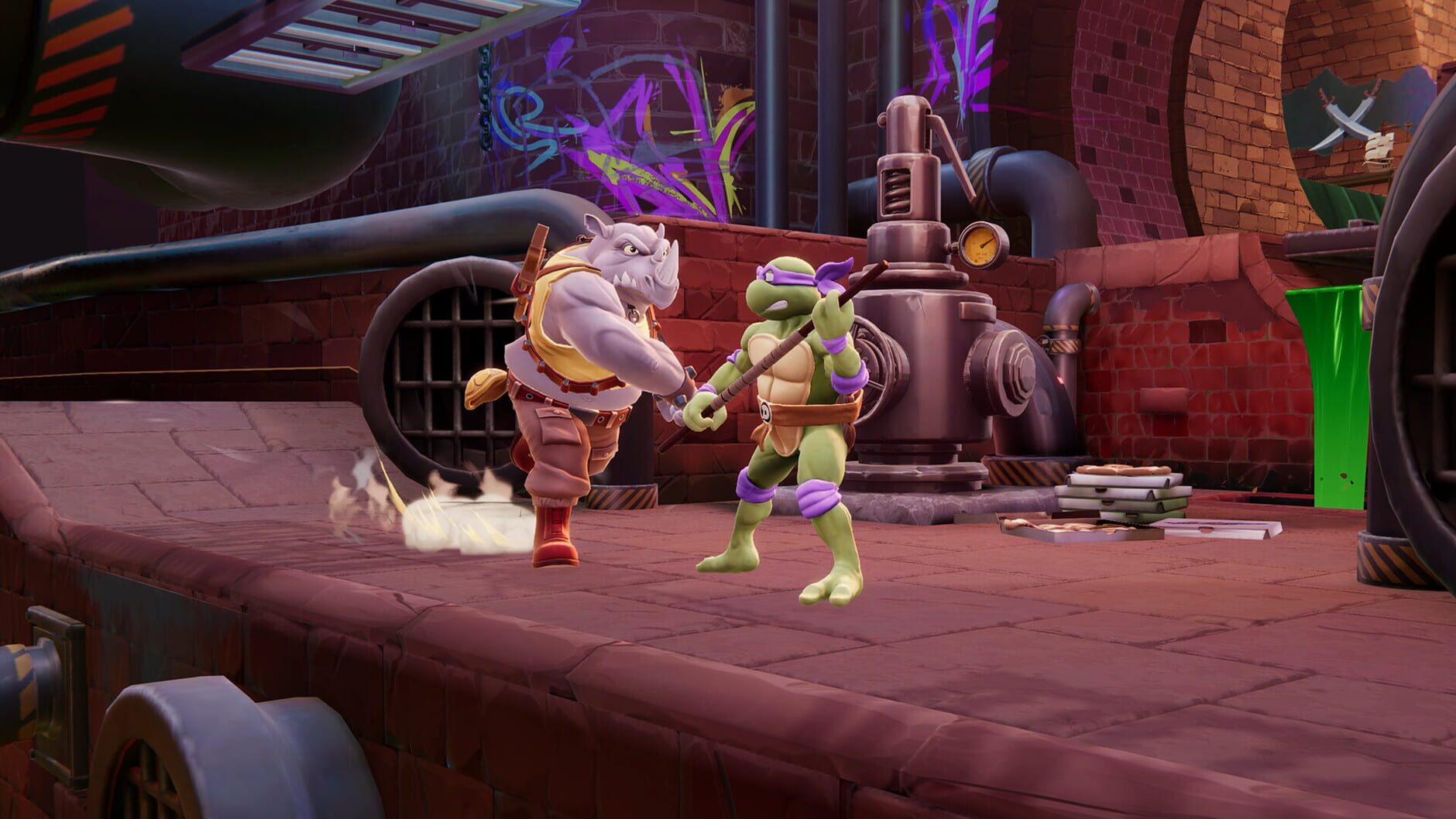 Screenshot for Nickelodeon: All-Star Brawl 2 - Rocksteady Brawl Pack