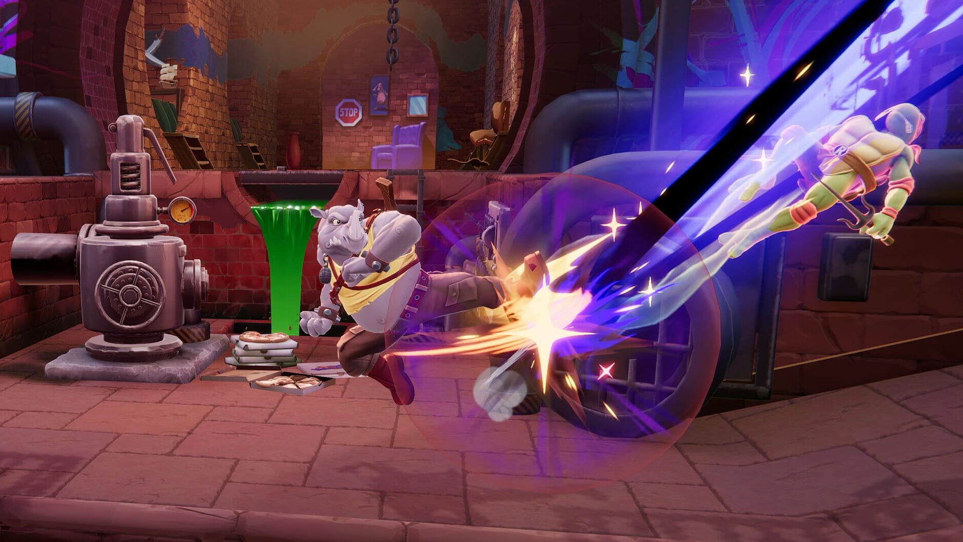 Screenshot for Nickelodeon: All-Star Brawl 2 - Rocksteady Brawl Pack