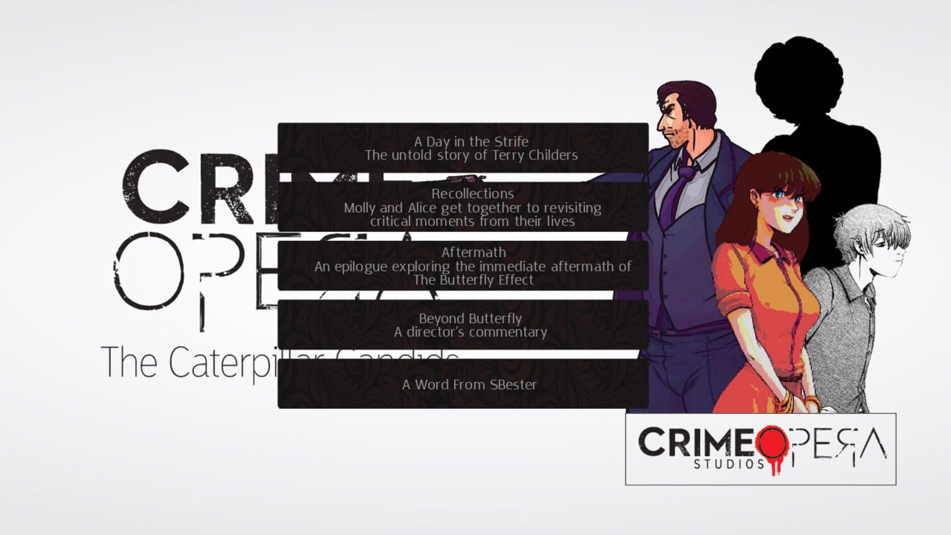 Screenshot for Crime Opera Fandisk: The Caterpillar Candids