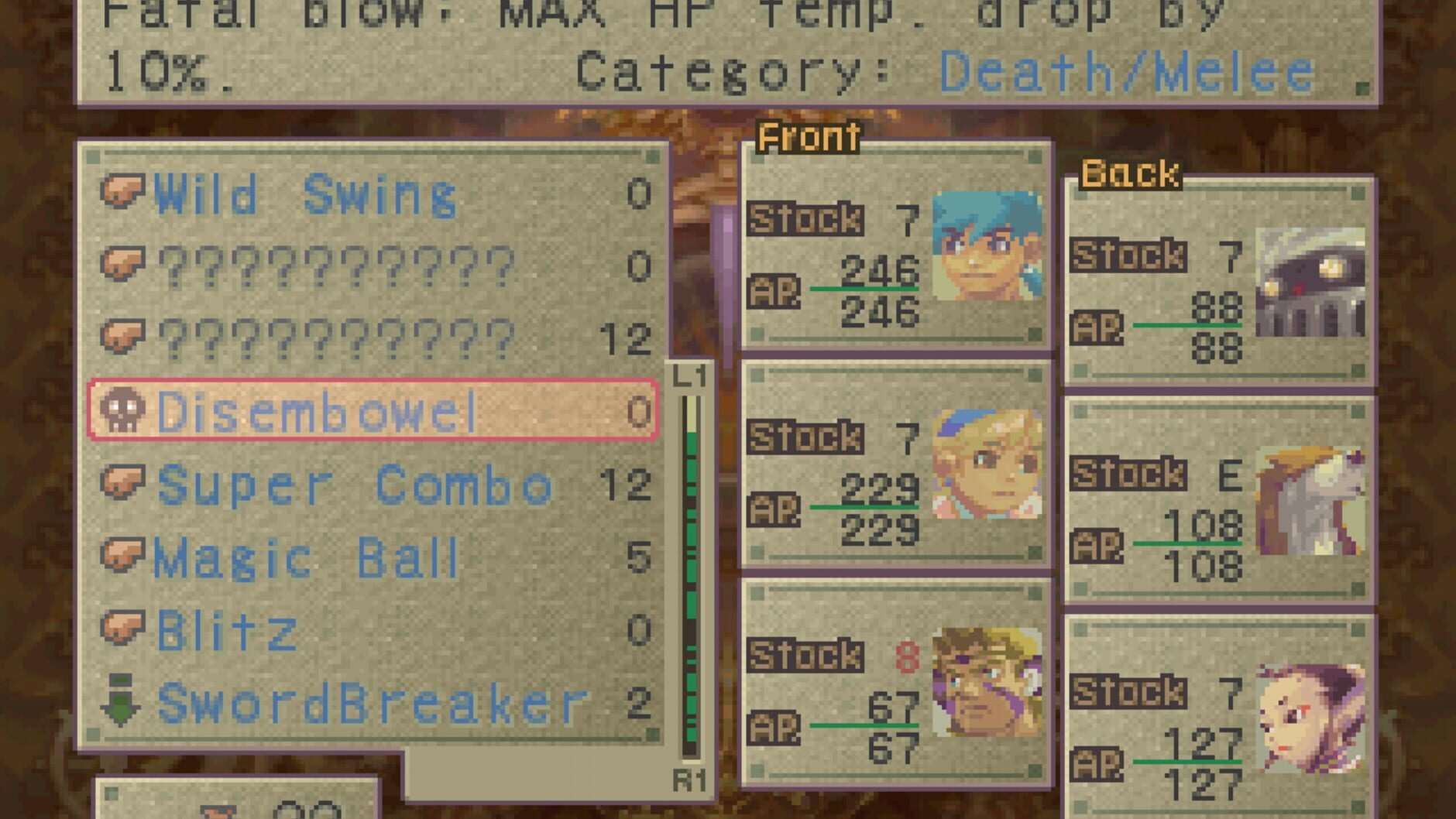Screenshot for Breath of Fire IV