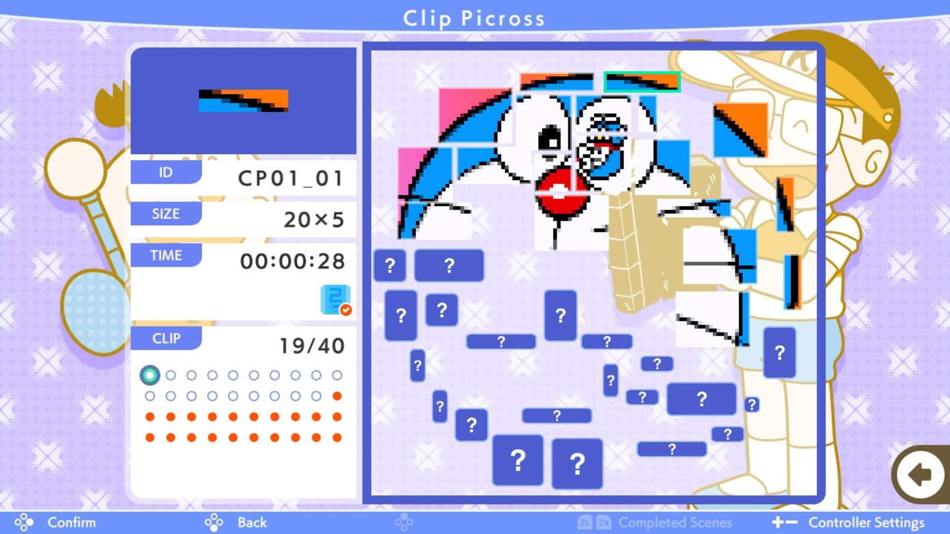 Screenshot for Picross S Doraemon & F Characters Edition
