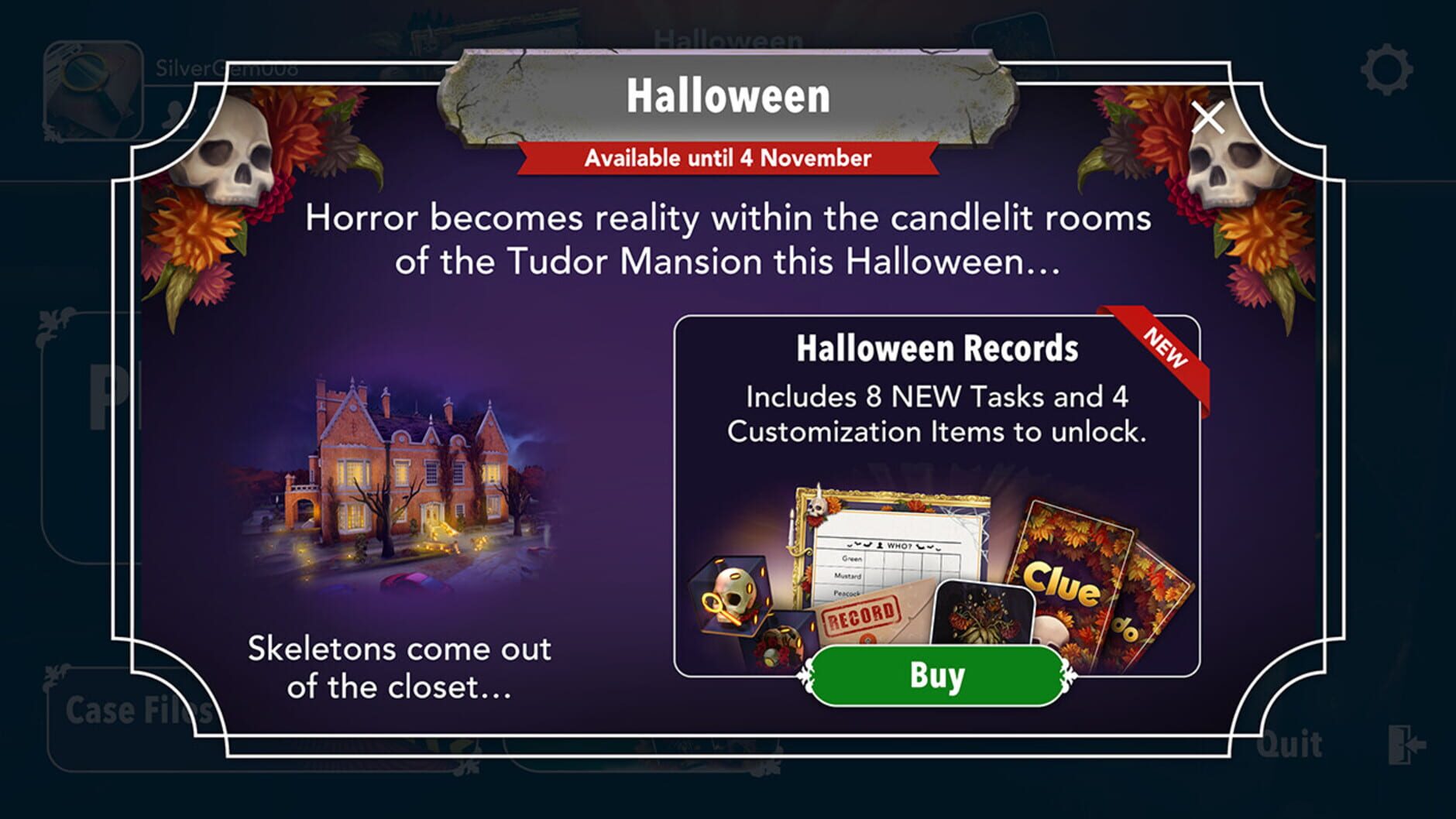Screenshot for Clue/Cluedo: Halloween Records