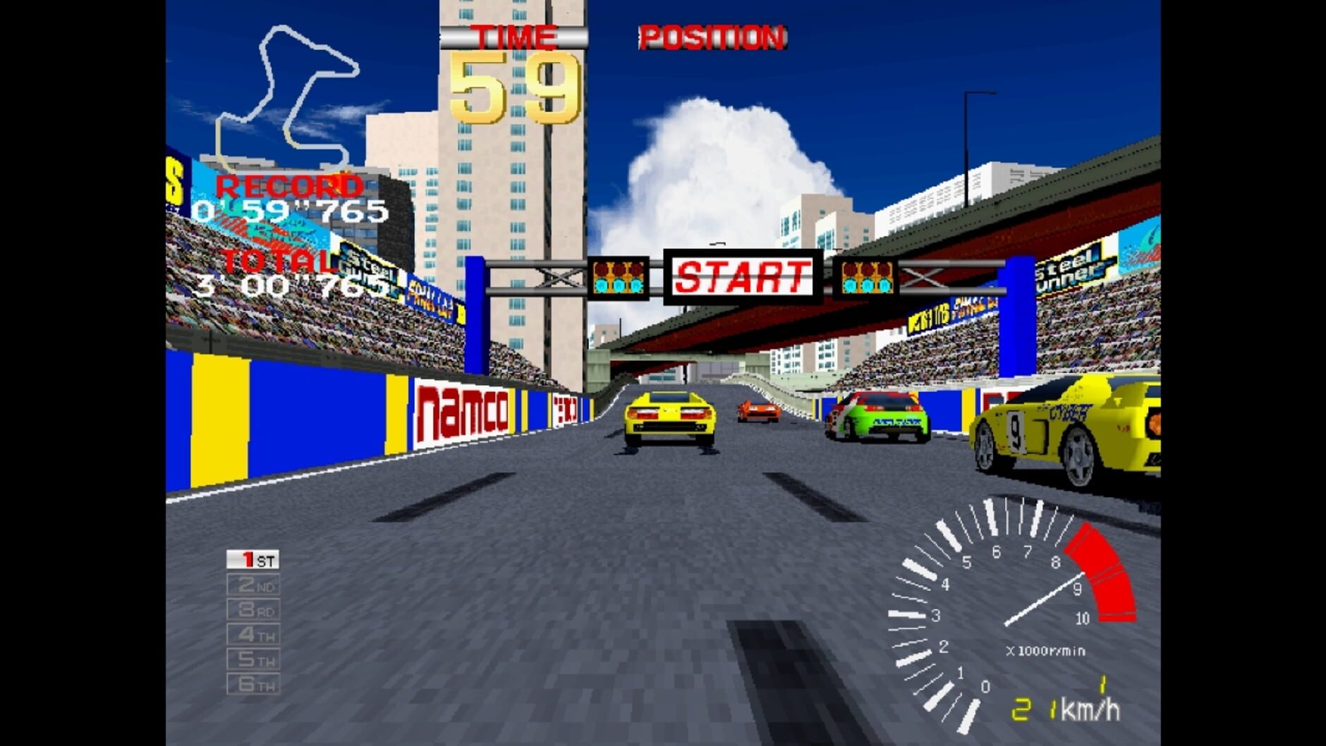 Screenshot for Arcade Archives: Ridge Racer