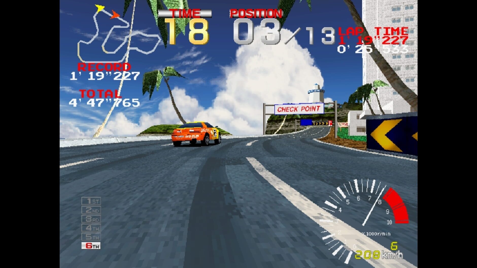 Screenshot for Arcade Archives: Ridge Racer