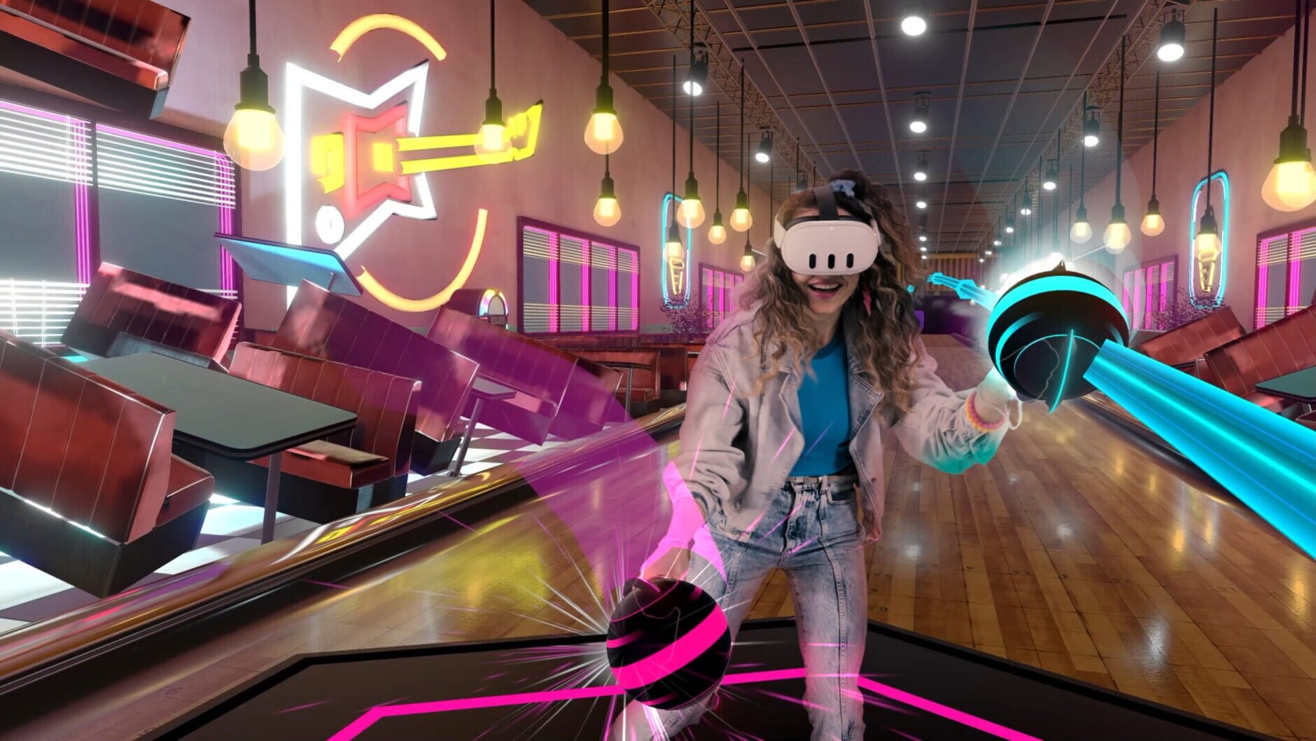 Screenshot for Synth Riders: Daryl Hall & John Oates - "Out of Touch"