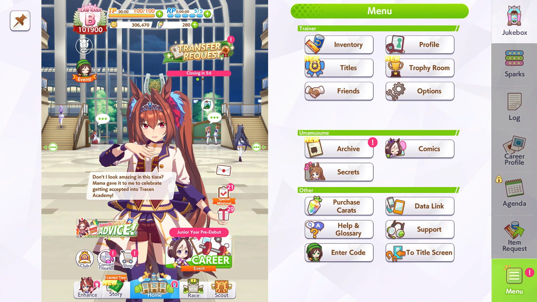 Screenshot for Umamusume: Pretty Derby