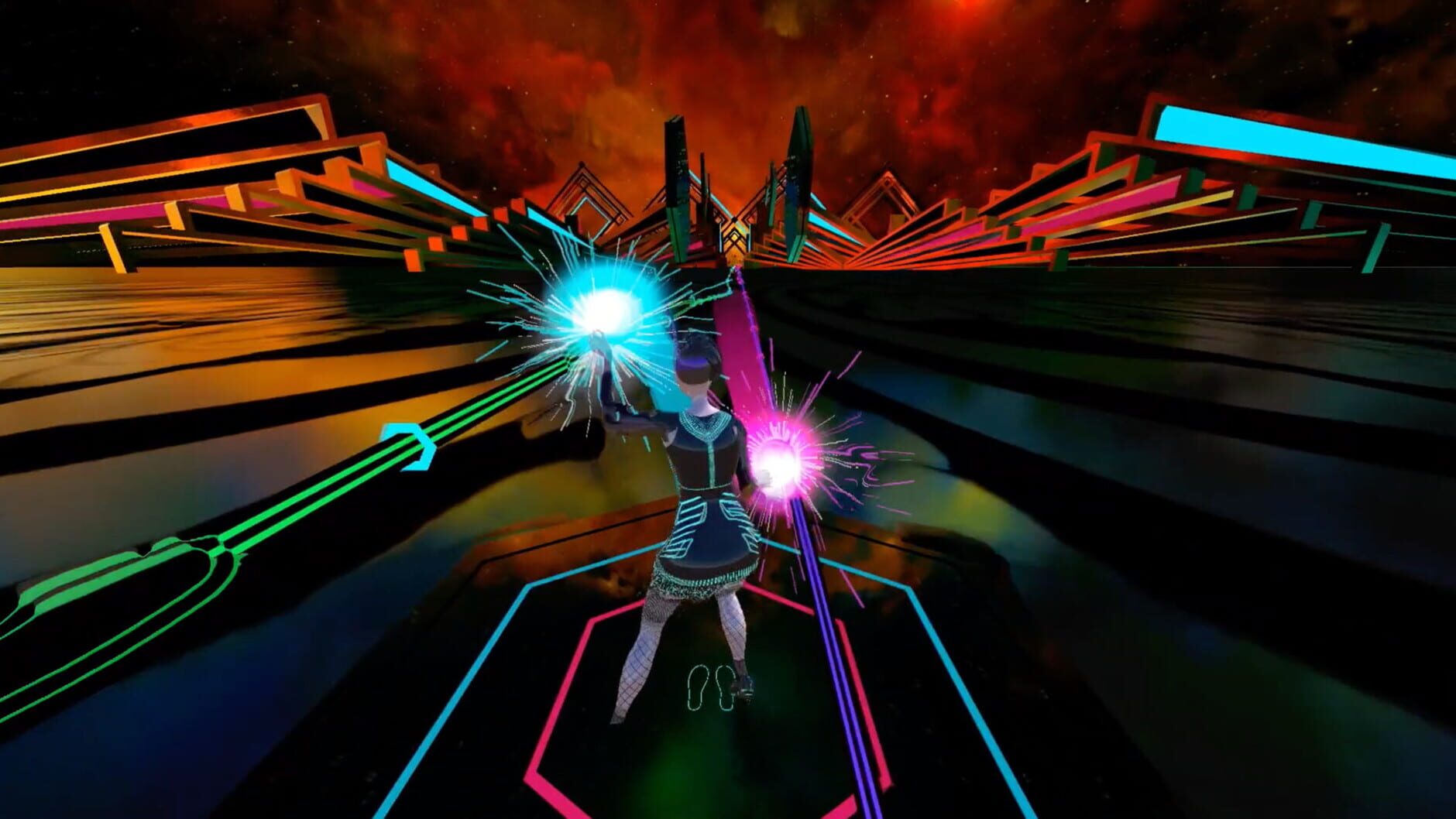 Screenshot for Synth Riders: The Electric Swing Circus - "Empires"