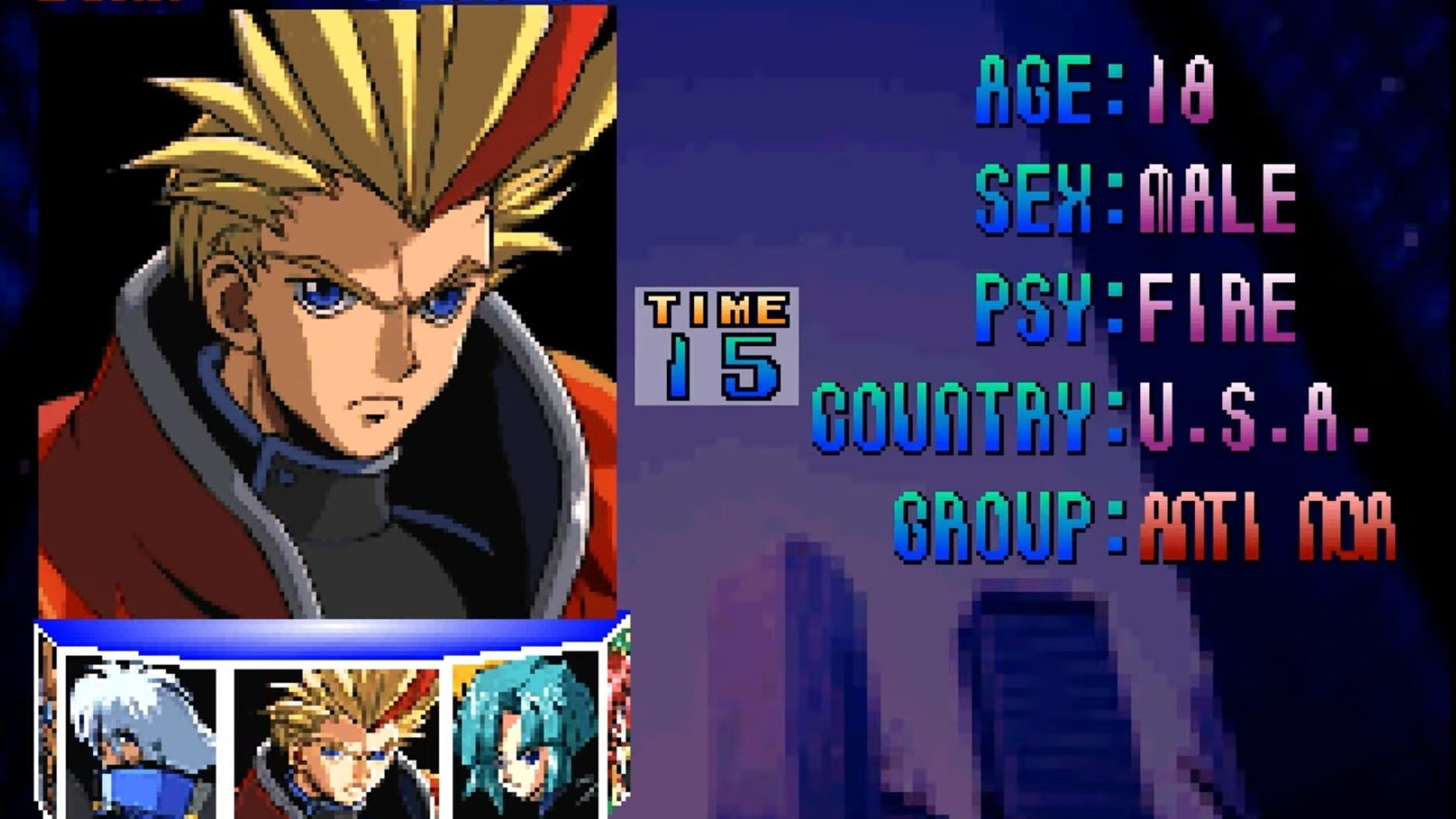 Screenshot for Psychic Force EX