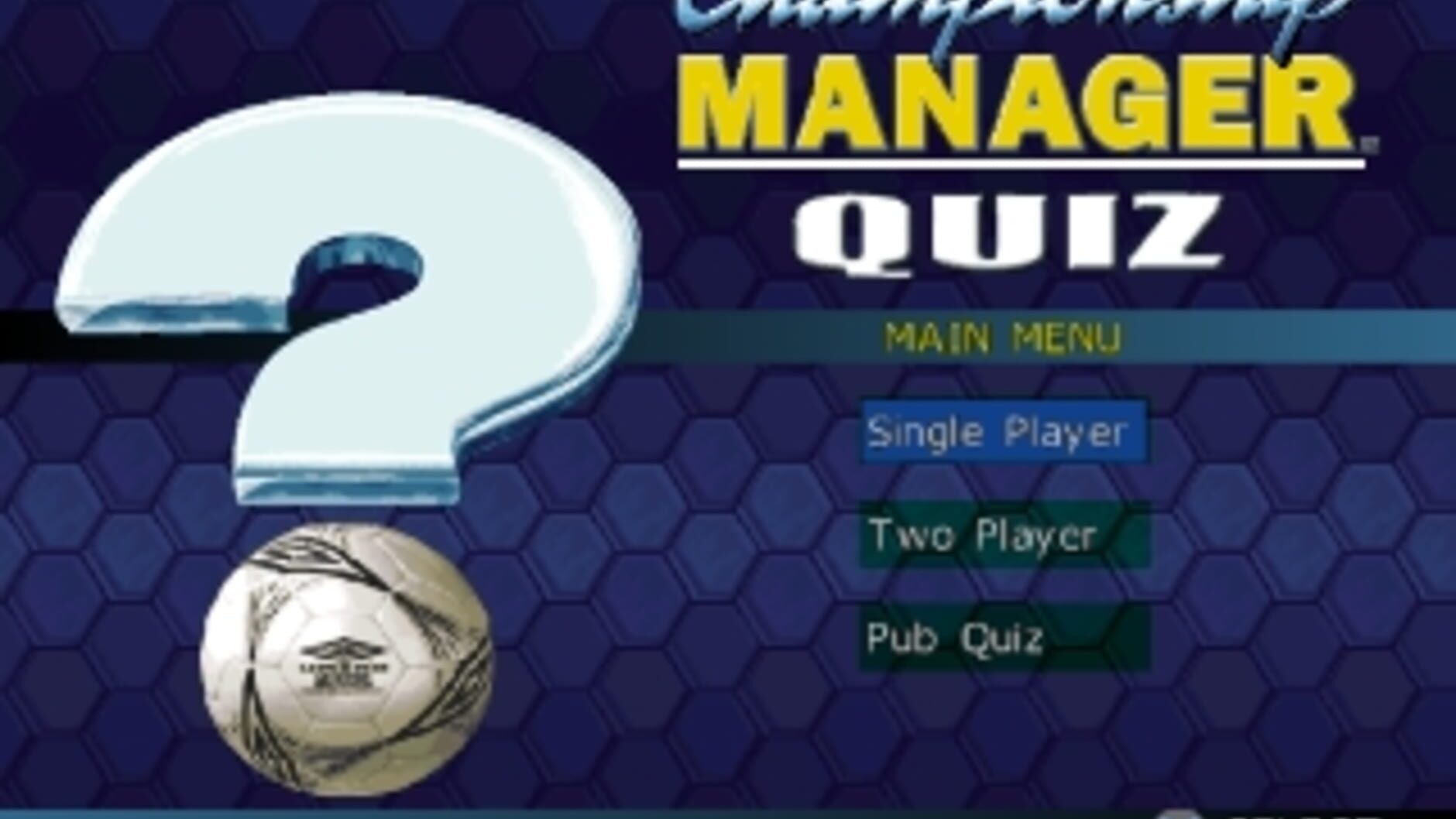 Screenshot for Championship Manager Quiz