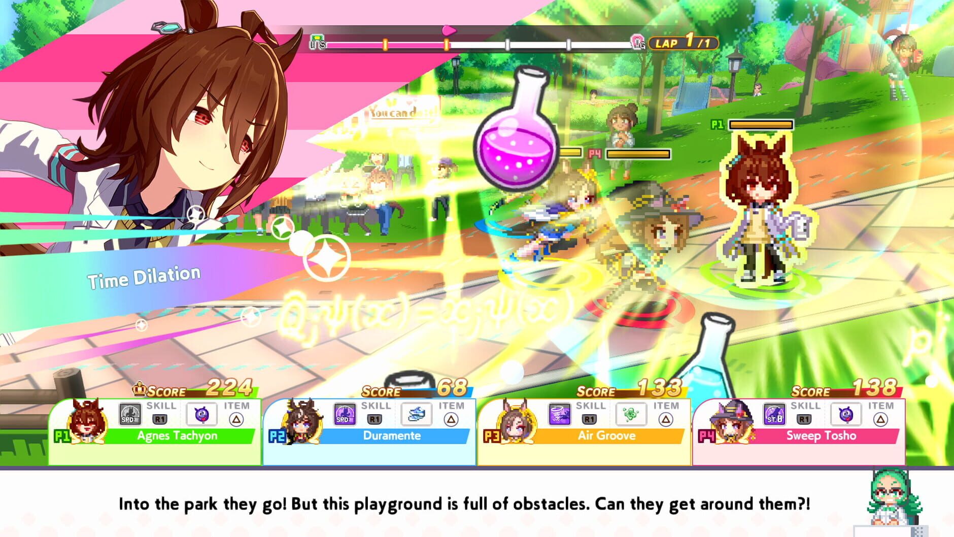 Screenshot for Umamusume: Pretty Derby - Party Dash: DLC Vol. 2 - Team Geranium