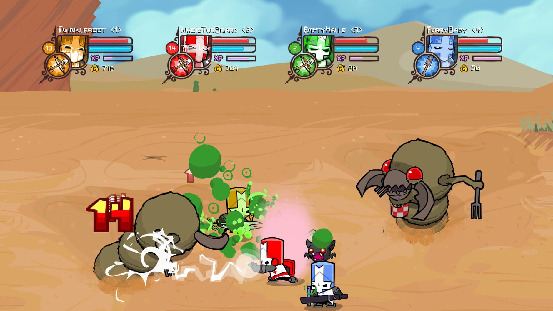 Screenshot for Castle Crashers