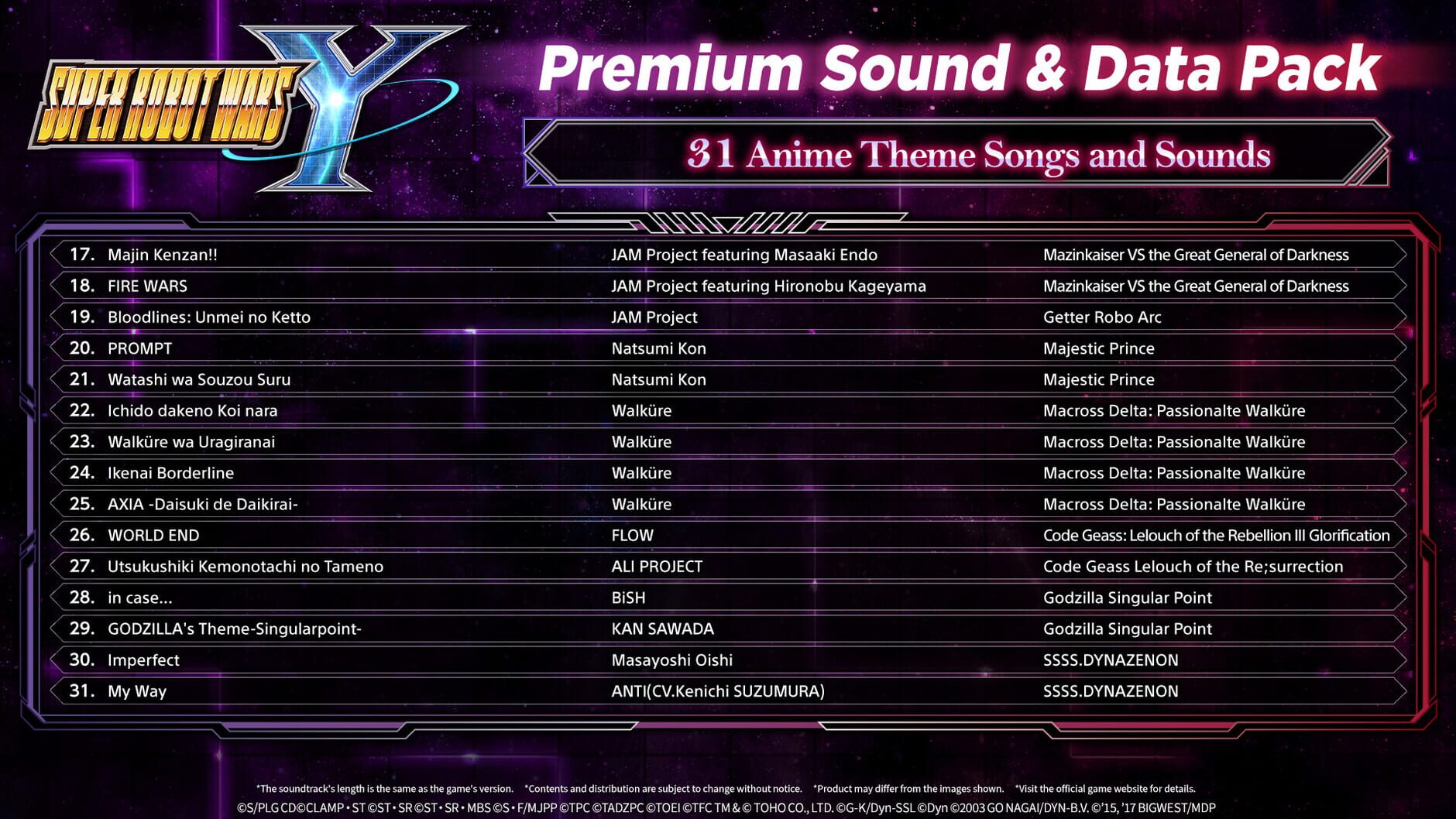 Screenshot for Super Robot Wars Y: Premium Sound & Data Pack