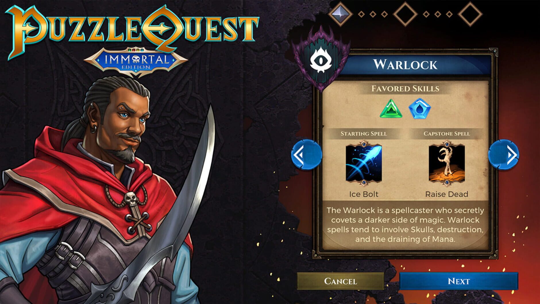 Screenshot for Puzzle Quest: Immortal Edition