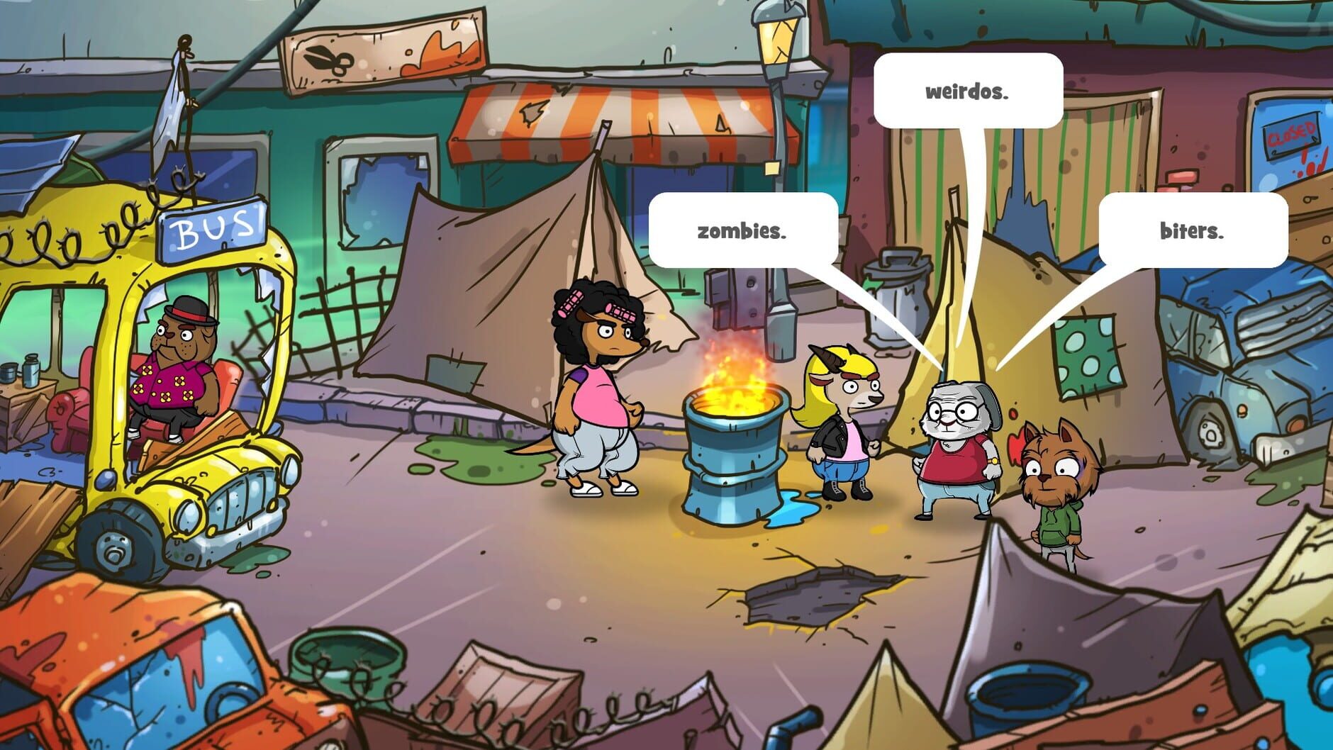 Screenshot for Scheming Through The Zombie Apocalypse: The Beginning