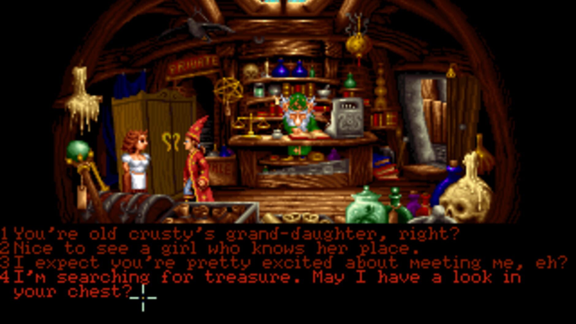 Screenshot for Simon the Sorcerer II: The Lion, the Wizard and the Wardrobe