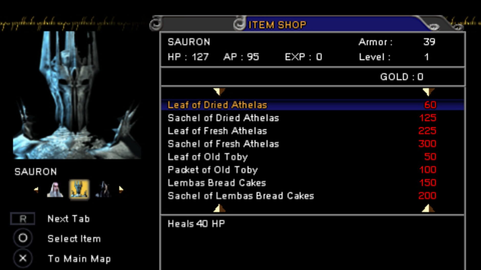 Screenshot for The Lord of the Rings: Tactics