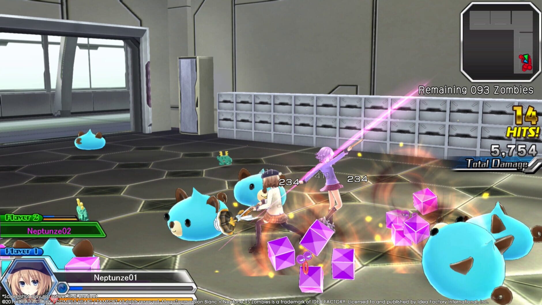 Screenshot for Megatagmension Blanc + Neptune VS Zombies