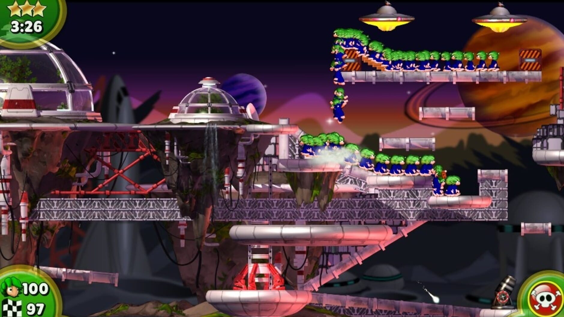 Screenshot for Lemmings Touch