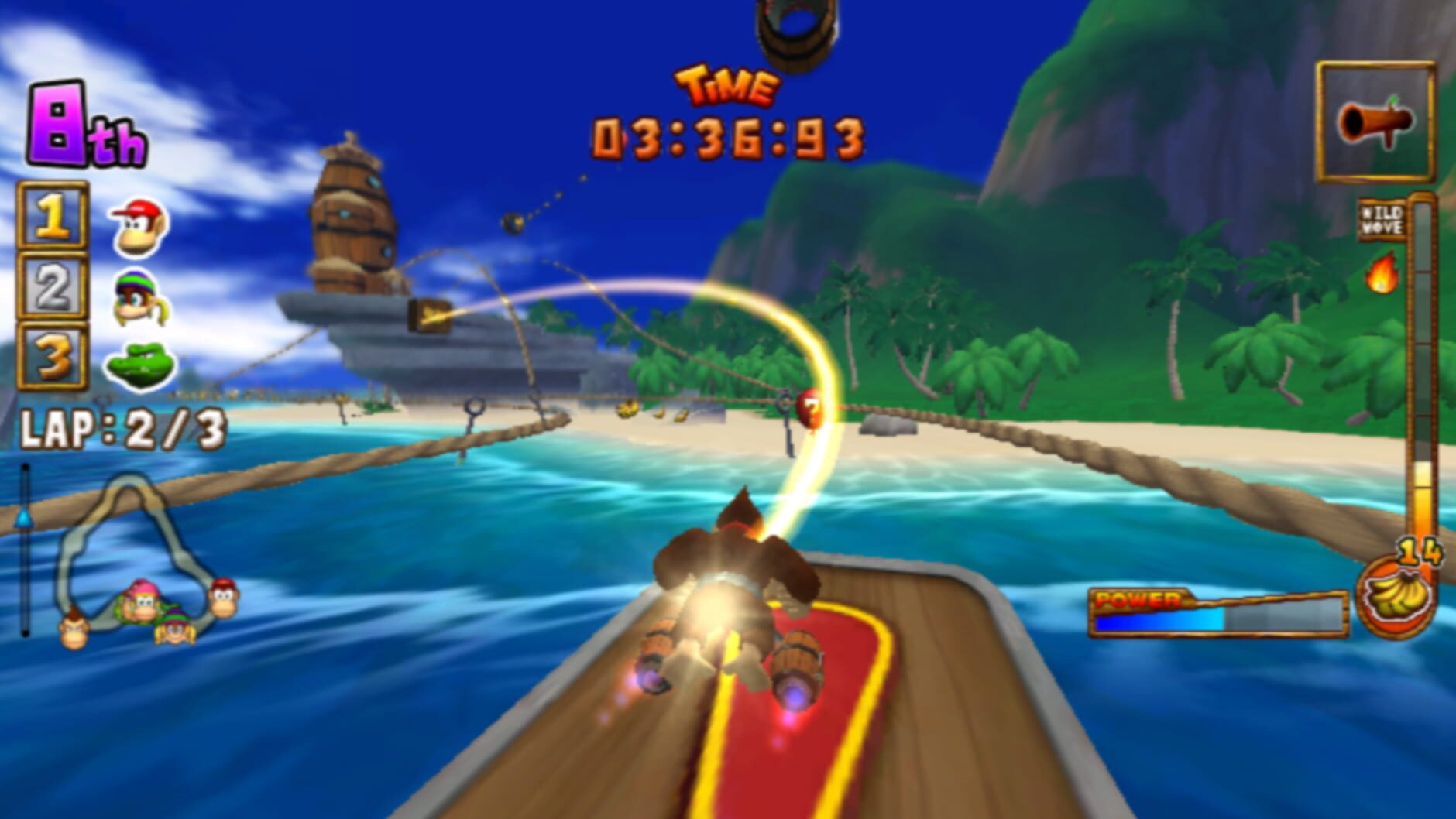 Screenshot for Donkey Kong Barrel Blast