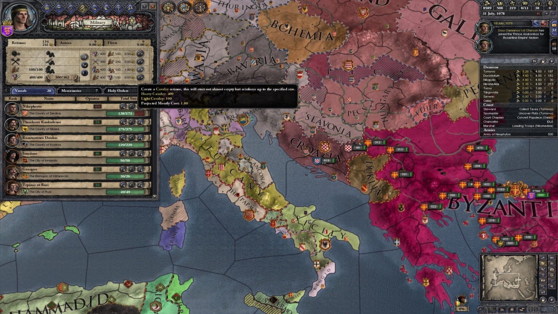 Screenshot for Crusader Kings II: Legacy of Rome